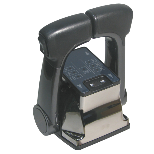 NHK MEC KE-4+ &Eacute;&eacute;nhandel twin motorbediening, outboard stijl (PTT), chrome (NM1051-00) - 064755 72dpi - 9064755