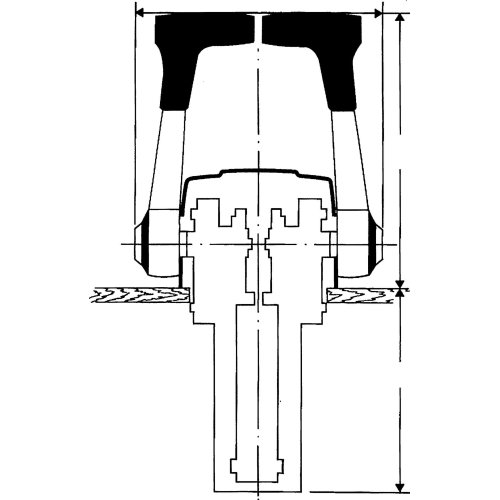 SeaStar &Eacute;&eacute;nhandel motorbediening A80, topmontage, standaard - 065001 2 72dpi - 9065001