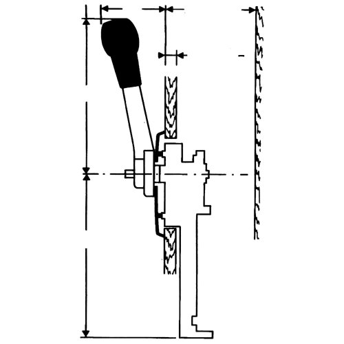 SeaStar &eacute;&eacute;nhandel motorbediening B80/S, zijmontage, voor zeilboten - 065006 1 72dpi - 9065006