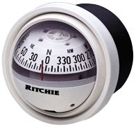 Ritchie Kompas model 'Explorer V-57W.2', 12V, dashboardkompas, roos &Oslash;69,9mm/5&deg;, wit - 067031 72dpi - 9067031