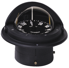 Ritchie Kompas model 'Voyager F-82', 12V, inbouwkompas, roos &Oslash;76,2mm/5&deg;, zwart - 067054 72dpi - 9067054