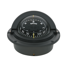 Ritchie Kompas model 'Voyager F-83', 12V, inbouwkompas, roos &Oslash;76,2mm/5&deg;, zwart (wheel mark) - 067056 72dpi - 9067056