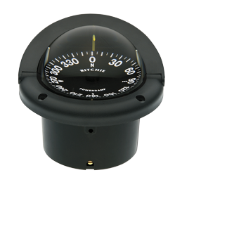 Ritchie Kompas model 'Helmsman', HF-742, 12V, inbouwkompas, roos &Oslash;95mm/5&deg;, zwart - 067076 72dpi - 9067076