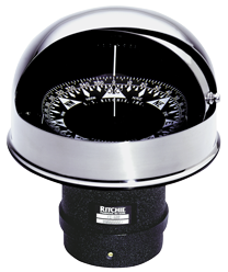Ritchie Kompas model 'Globemaster FD-600-EP', 12/24/32V, inbouw, &Oslash;152,4mm/2 of 5&deg;, RVS (zeil) - 067384 72dpi - 9067384