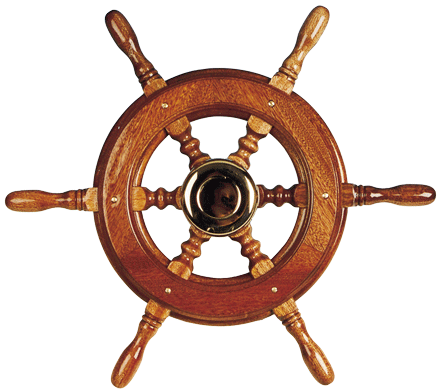 6-Spaaks stuurwiel 'Type-2' klassiek mahoniehouten stuur, adapter voor twee conussen, &Oslash;370mm - 068237 72dpi - 9068237