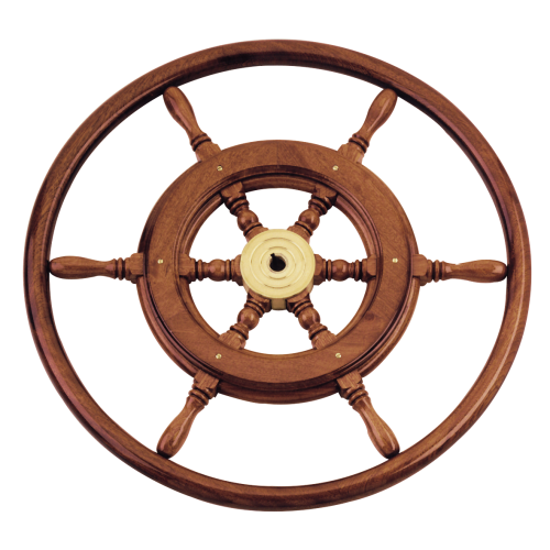 6-Spaaks stuurwiel 'Type 3B' klassiek mahoniehouten stuur met houten hoepel, incl. adapter, &Oslash;600mm - 068360 b 72dpi - 9068360/B