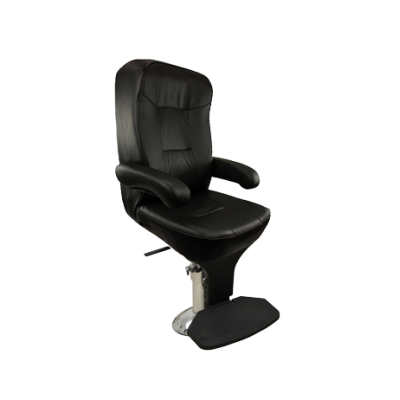 Springfield Mariner de Luxe Helmsman Stuurmansstoel, zwart, package met hoogte-verstelbare stoelpoot (22"-32") - 069146 72dpi - 9069146