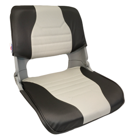 Springfield Klapstoel Skipper deluxe, grijs met bijpassende grijs/antraciete kussenset - 069205 - 9069205