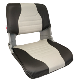 Springfield Klapstoel Skipper deluxe, grijs met bijpassende grijs/antraciete kussenset - 069205 - 9069205