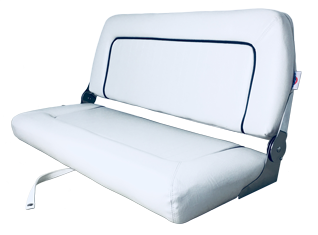 Springfield Stuurbank model 'Coach de Luxe Twin', wit; Afm. 51x94x44cm - 069221 b 2  - 9069221