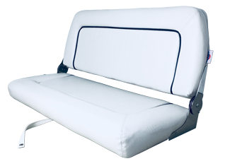 Springfield Stuurbank model 'Coach de Luxe Twin', wit; Afm. 51x94x44cm - 069221 b 2  - 9069221