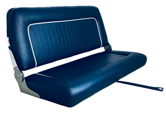 Springfield Stuurbank model 'Coach de Luxe Twin', navy; Afm. 51x94x44cm - 069222 - 9069222