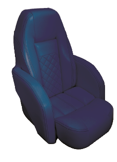 Stuurstoel model Race Pro 'Flip-Up', donkerblauw met witte stiksels - 069237 72dpi - 9069237