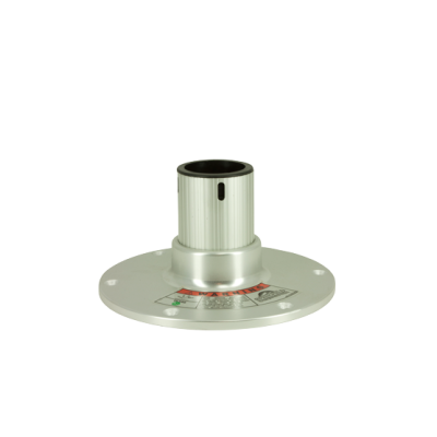 Regatta stoelpoot 4,5"; H=114mm; vast, 360&deg; draaibaar met lock, voet &Oslash;229mm - 069375 72dpi - 9069375
