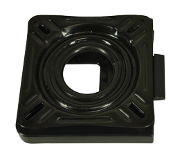 Afneembaar gelakt stalen draaiplateau (360&deg;) zonder lock, zwart - 069437 72dpi - 9069437