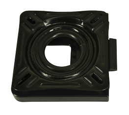 Afneembaar gelakt stalen draaiplateau (360&deg;) zonder lock, zwart - 069437 72dpi - 9069437