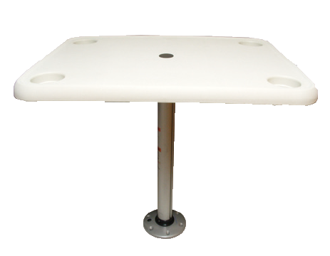 Springfield volkunststof tafelblad rechthoekig set (406x711mm) met poot (H=686mm) en voet - 069447 72dpi - 9069447