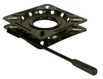 Springfield Gelakt stalen draaiplateau met lock, zwart - 069474 72dpi - 9069474