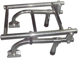 RVS Zwemtrap, 1+2-treden met kunststof bekleed, afm. uitgeklapt 200x600mm, buis &Oslash;22mm - 069800 72dpi - 9069800