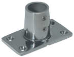 RVS Railingsteun 90&deg;, &Oslash;25,4mm met rechte voet 81x48mm - 072100 72dpi - 9072101