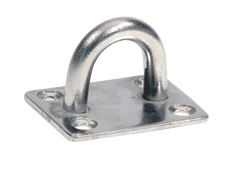 RVS oogplaat, 38,5x48mm, &Oslash;8mm - 072615 72dpi - 9072615