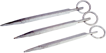 Verzinkt-stalen meerpen met ring, L=285mm, &Oslash;12mm - 072690 72dpi - 9072690