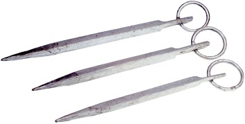 Verzinkt-stalen meerpen met ring, L=350mm, &Oslash;20mm - 072692 72dpi - 9072692