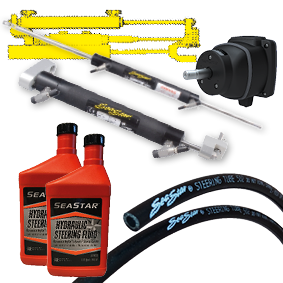 SeaStar Hydraulische sterndrivebesturing met tilt pomp voor Volvo DPS & SX (met stuurbekrachtiging) - 074131 - 9074131