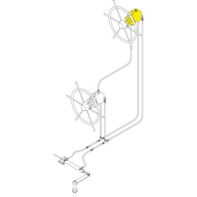 SeaStar Set voor Systeem-7/228kgm, voor 2e Stuurstand - 074228 2 72dpi - 9074228/2
