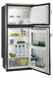 RVS inbouwkoelkast 'Sea Steel' model 'DP2600iX' 230l (vriesvak 60l), 12/24V, int. compressor - 075607 72dpi - 9075607