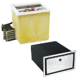 Inbouwkoelkastje model 'C40L', 40l, 12/24V, vermogen 31W/h, externe compressor - 075702 totaal 72dpi - 9075506