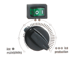 RVS 'Ice Maker' model 'IM Classic Hydro P', 230V, 24l, 26kg, 140W/h - 075750knop 72dpi - 9075750