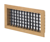 Teak luchtinlaatrooster met filter, 305x305mm - 075975 72dpi - 9075975