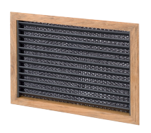Teak luchtinlaatrooster met filter, 279 x 203mm - 075986 72dpi - 9075986