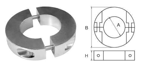 Magnesium anode voor &Oslash;30mm-as, ringvormig - 077619 1 19 - 9077951