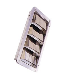 RVS Ventilatierooster 'Louvre', 240x90x29mm (inbouwmaten), 265x112mm (buitenmaten) - 078130 72dpi - 9078130
