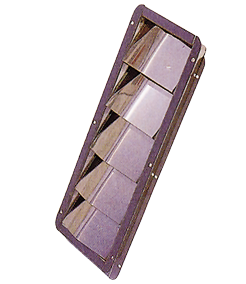 RVS Ventilatierooster 'Louvre', 305x87x27mm (inbouwmaten), 328x112mm (buitenmaten) - 078131 72dpi - 9078131