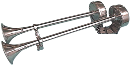 RVS elektromagnetische scheepshoornset, 2-tonig, L=463,5mm, 24V (105dB(A)-350/400Hz) - 078151 72dpi 1 - 9078156