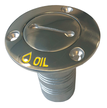RVS Dekvuldop 'Oil', slangaansluiting &Oslash;38mm, flens &Oslash;76mm, 0&deg; model - 078223 72dpi 1 - 9078223
