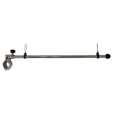 RVS vlaggenstok, L=450mm, voor montage op railing &Oslash;25mm - 078390 - 9078390