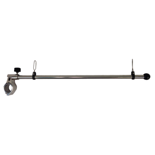 RVS vlaggenstok, L=450mm, voor montage op railing &Oslash;25mm - 078390 - 9078390