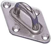 RVS ruitvormige oogplaat, 40x64mm, &Oslash;6mm - 078521 72dpi - 9078521
