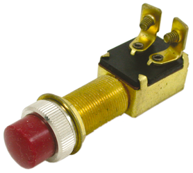 Drukschakelaar 12V, 2-posities, A=28mm, B=14mm, C=18mm, met rode knop, max. 20A - 078636 72dpi - 9078636