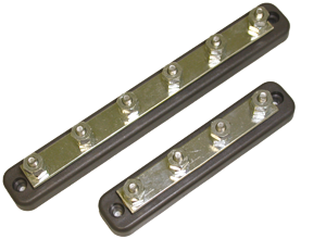 Verbindingsstrip (tinnen strip op ABS-basis), 4-verbindingen, 150A, 152x31mm - 078645 72dpi - 9078645