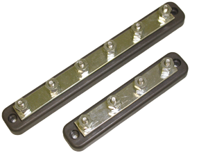 Verbindingsstrip (tinnen strip op ABS-basis), 4-verbindingen, 150A, 152x31mm - 078645 72dpi - 9078645