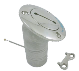 RVS Dekvuldop 'Water', slangaansluiting &Oslash;38mm, flens &Oslash;76mm, 30&deg; model - 078715 72dpi - 9078715