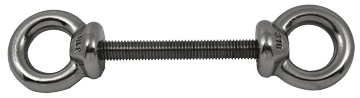 RVS dubbele ringbout (schroefoog), A=100mm, B=10mm, C=22mm, D=145mm - 078736 72dpi - 9078736