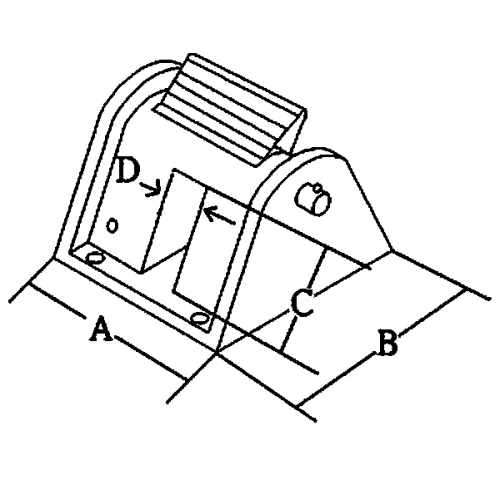 RVS Kettingstopper, A=68mm, B=79mm, C=40mm, D=14mm - 078740 01 72dpi - 9078740