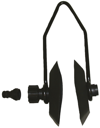Doorspoelklem vierkant, rubber, met adapter, voor outboards - 078785 72dpi - 9078785