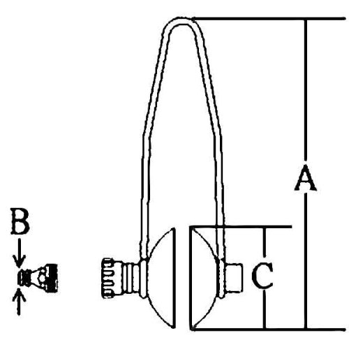 Doorspoelklem rond, rubber, met adapter, voor outboards - 078786 01 72dpi - 9078786